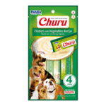 Churu Cremoso Perro 4 Unidades de Pollo con Vegetales