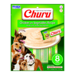 Churu Cremoso Perro 8 Unidades de Pollo con Vegetales