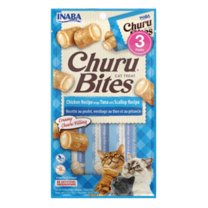 Churu Bocaditos Gato  3 Unidades Receta con Pollo, Atun y Ostion