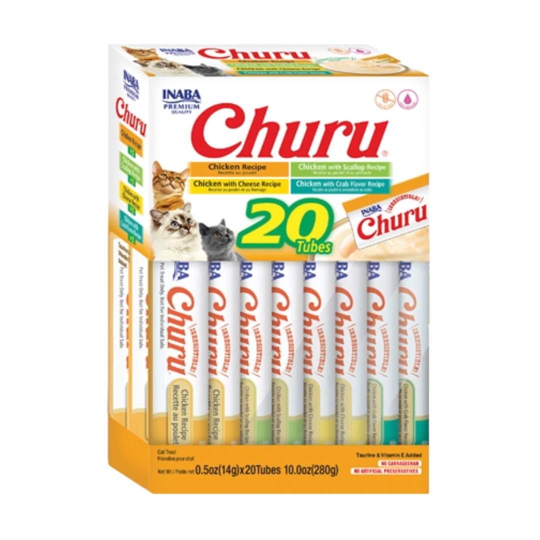 Churu Cremoso Gato 20 Unidades de Varias Recetas con Pollo