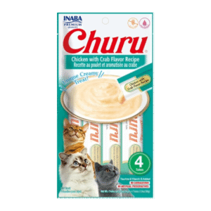 Churu Cremoso Gato 4 Unidades de Pollo con Cangrejo