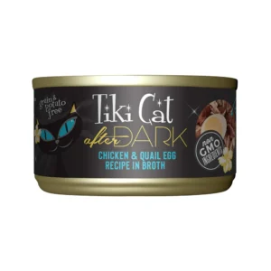 TIKI CAT After Dark Pollo y Huevo de Codorniz en Caldo - Lata 80 gr